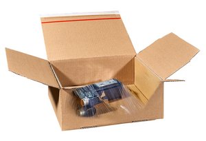 Transparent view of carton with product